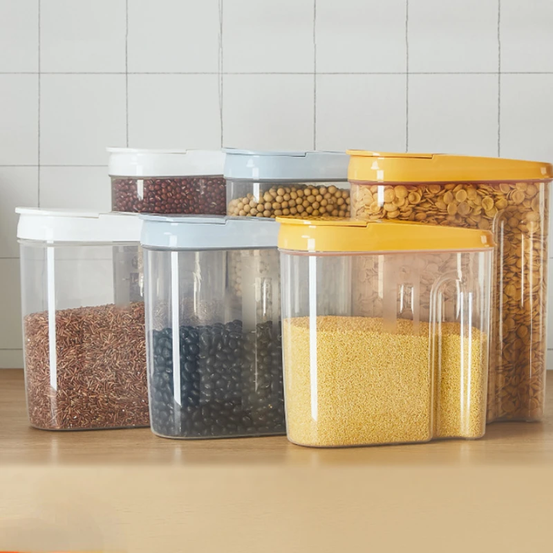 

Open Grain Tank Storage Tank Moisture-proof Large Kitchen Transparent Food Storage Tank Grain Sealed Tank Storage Tank Household