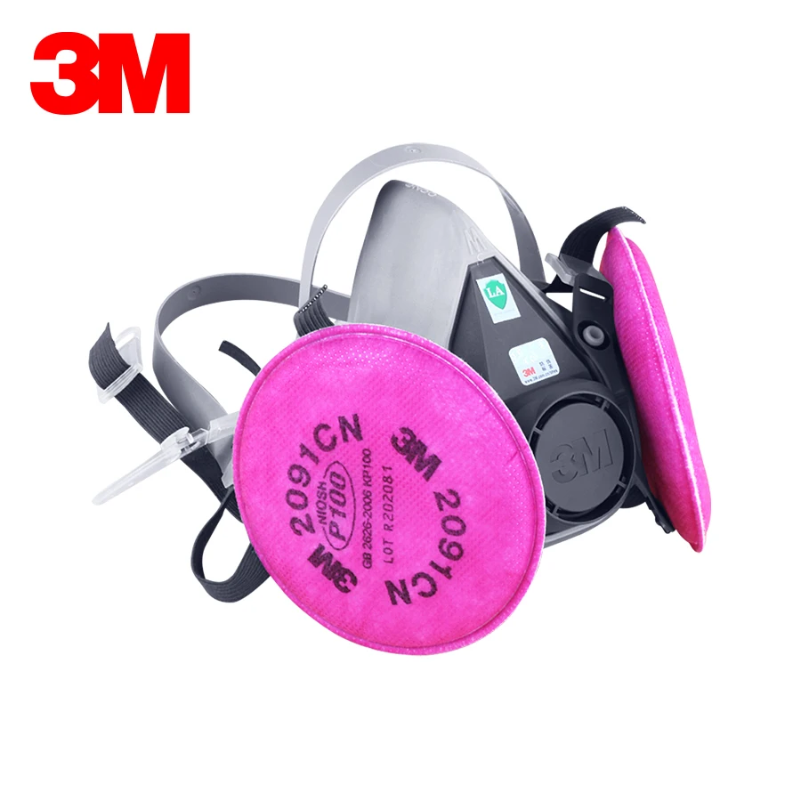 3M 6200 с 2091 P100 античастичные фильтры 3in1 маска спрей краска промышленный PM2.5