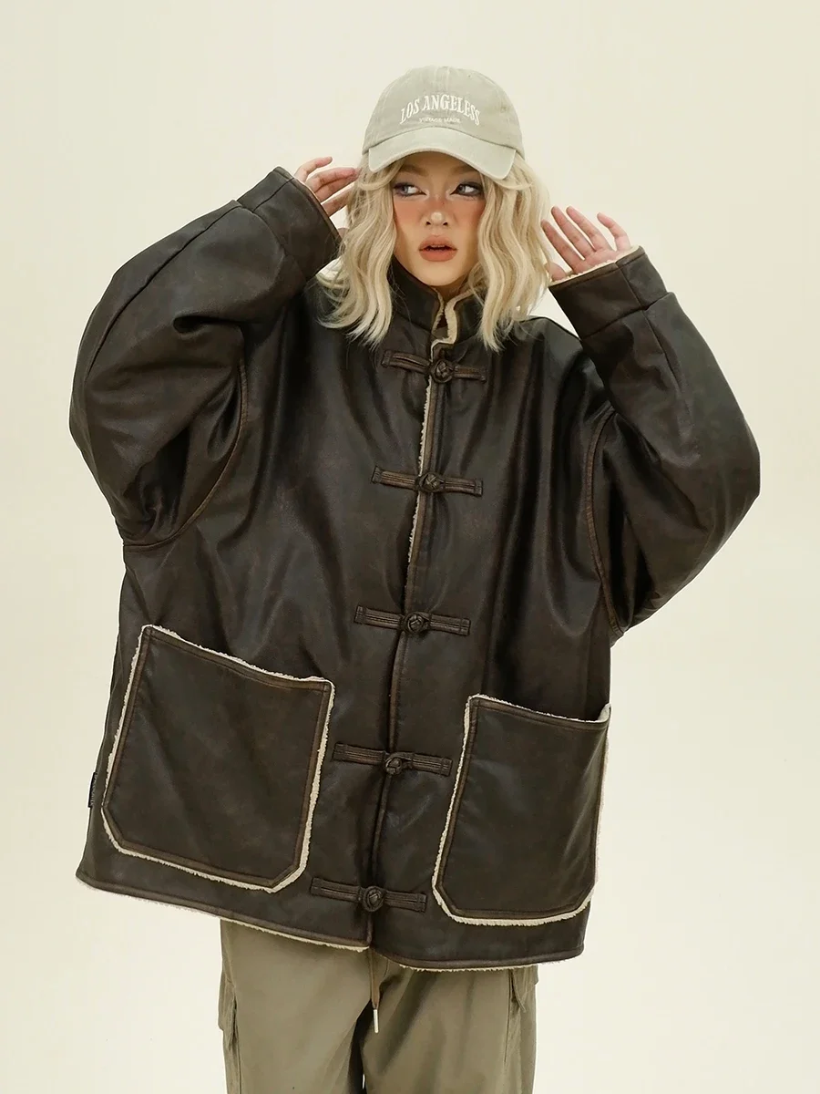 Новинка 2024 парка желтого цвета с воротником-стойкой и китайской пряжкой женские