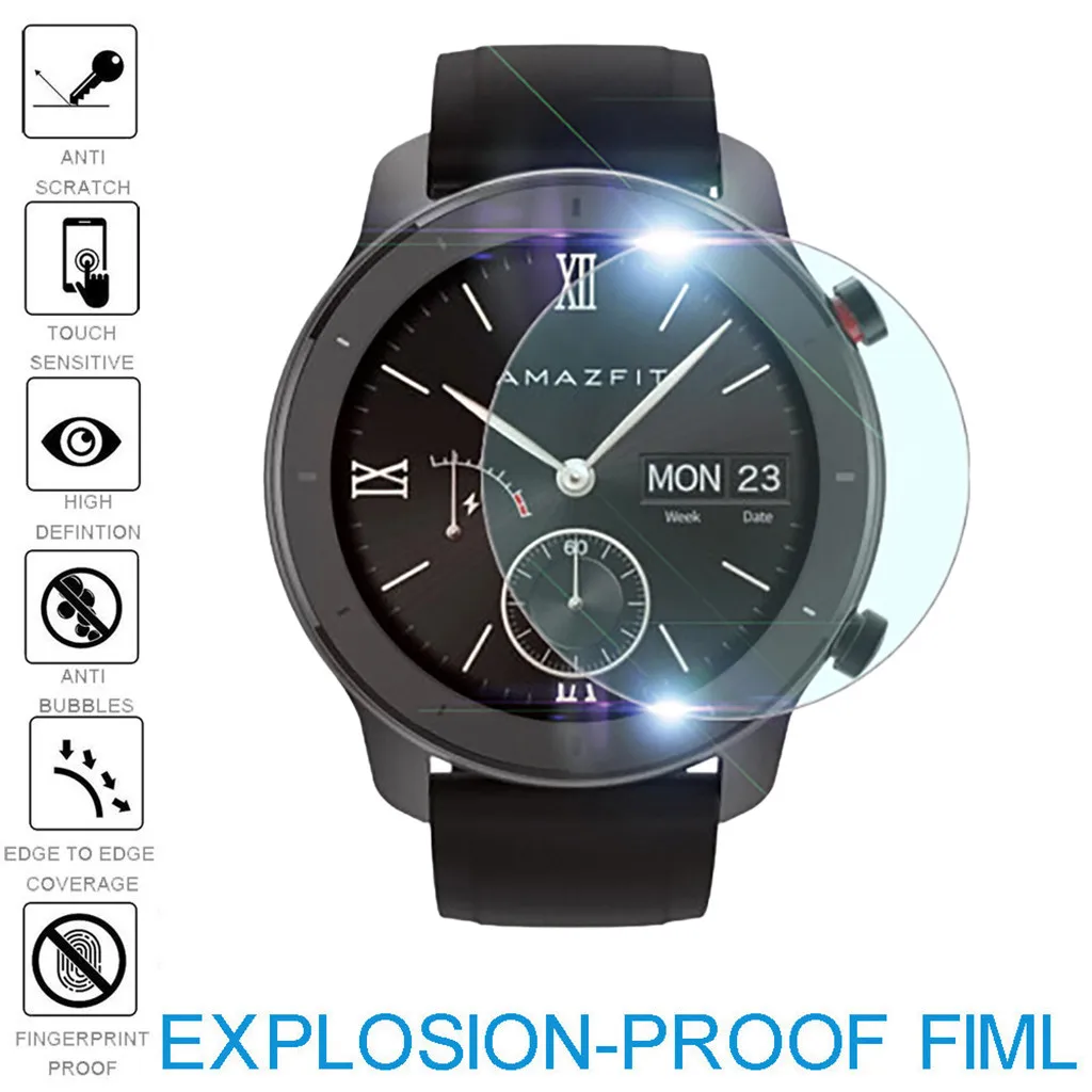 

Взрывозащищенный экран из термопластичного полиуретана 3 упаковки смарт-часов для AMAZFIT 42 мм защита GTR смарт-браслет бумажные браслеты 100