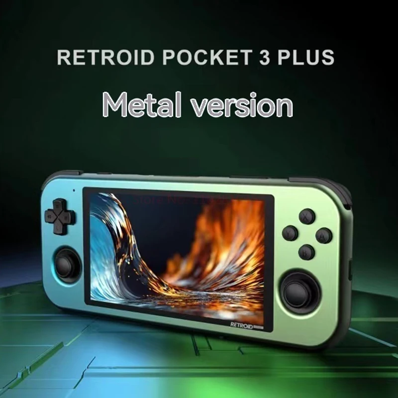 

Retroid Pocket 3plus Metal Edition 4.7inch Touch Screen Handheld Game Player 4g+128g Unisolc T618 Cpu:2*a75@2.0ghz+6*a55@2.0ghz