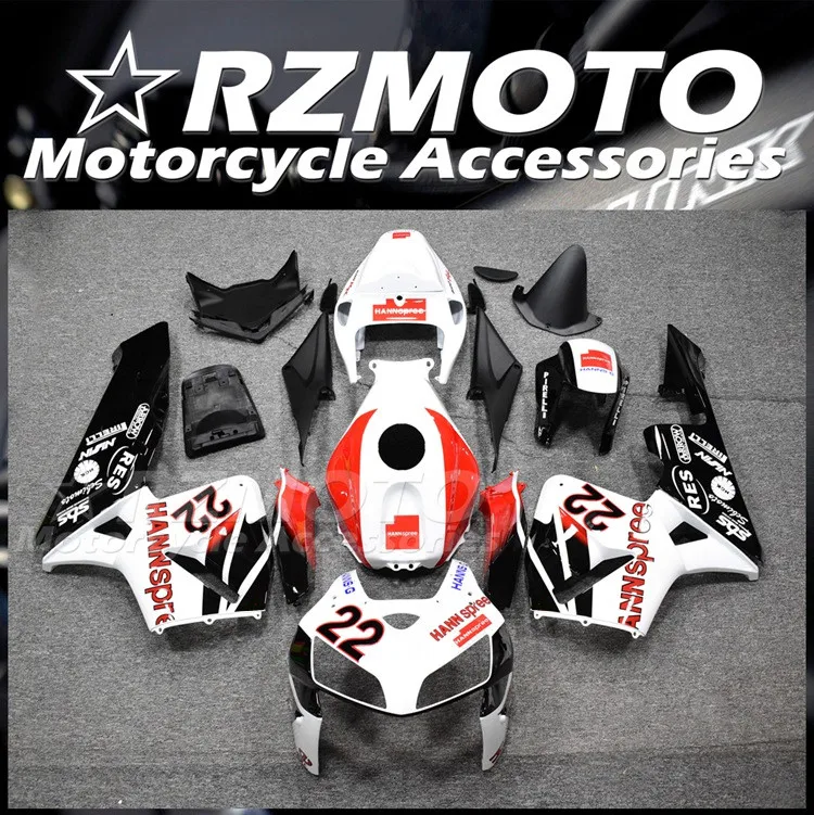 

Injection Mold New ABS Whole Fairings Kit Fit for HONDA CBR600RR F5 2005 2006 05 06 Bodywork Set Red White 22