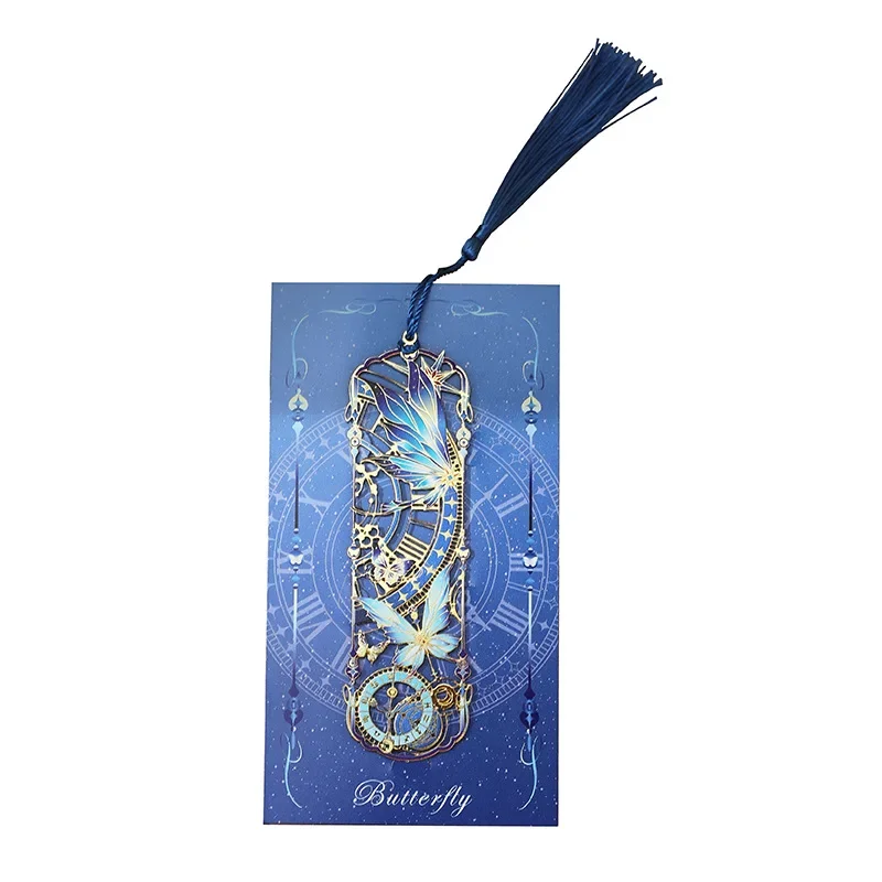 

Металлическая закладка бабочка с жемчугом