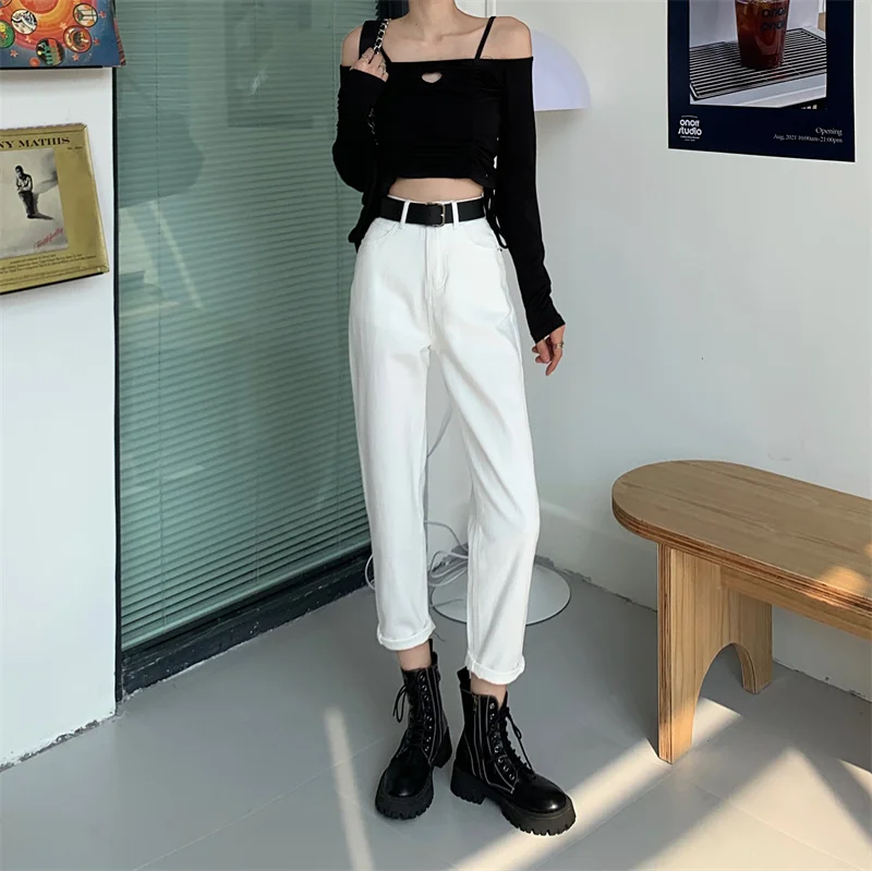 

DD2872 The new fashion is thin and versatile straight loose wide-leg harem pants