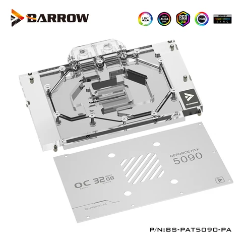 Водяной блок BARROW BS-PAT5090-PA для Palit RTX 5090 GameRock OC