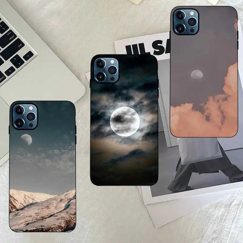 

Misty Moonlight Phone Case Fundas Shell Cover For Iphone 6 6s 7 8 Plus Xr X Xs 11 12 13 Mini Pro Max