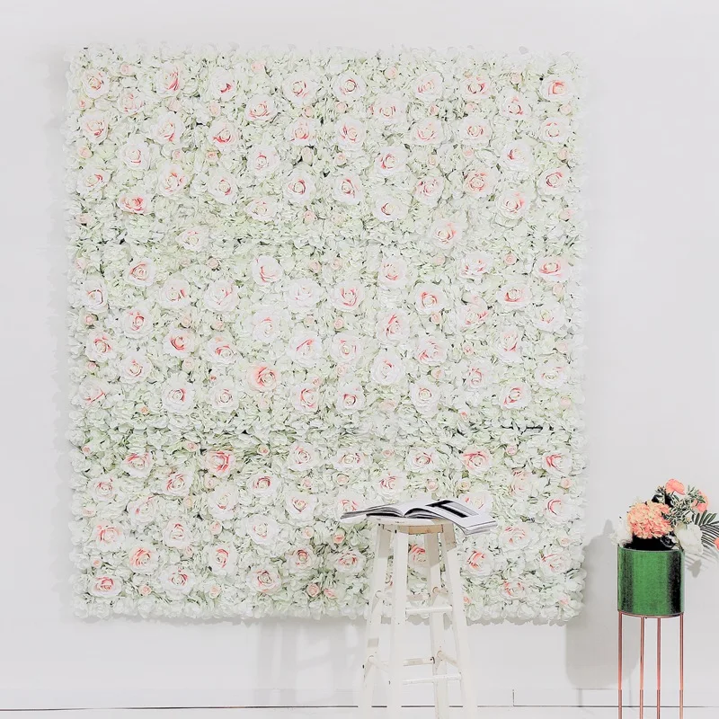 

Backdrop Romantic DIY Christmas Wedding Decoration Artificial Flower Wall Birthday Party Shop Window Flowers Wall Panels Decor