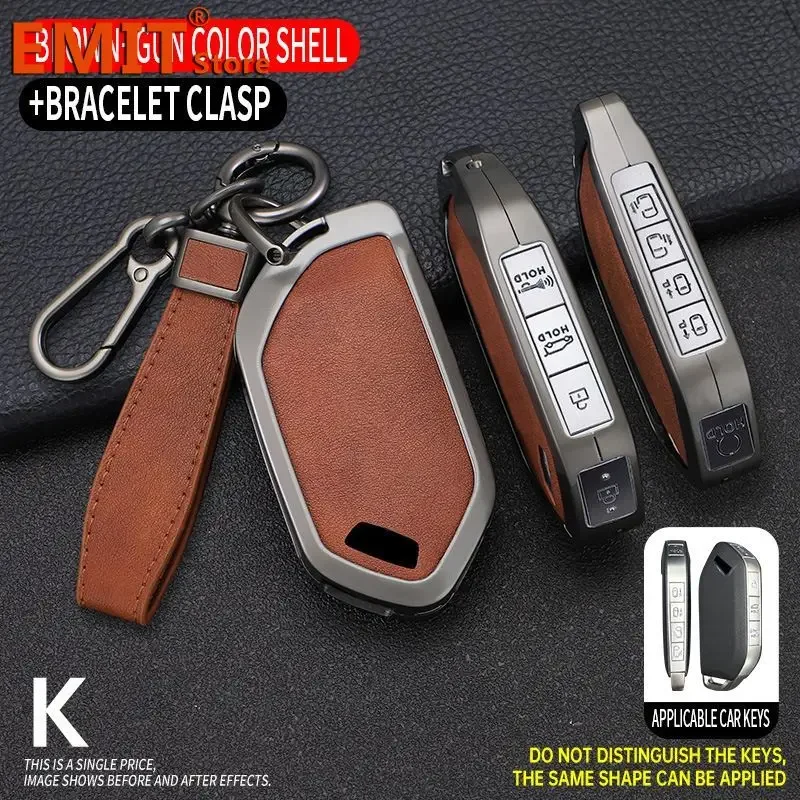 

Чехол для ключей от 3/4/5/6/7/8/9 с кнопками для Kia Telluride EV9 EV3 Picanto GT Line Seltos Sorento MQ4 Carnival KA4 Morning K3 K5