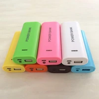power bank box reusable compact detachable back cover 2 x 18650 battery mobile power shell power bank case for business