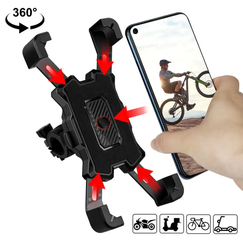 

New Bicycle Gravity Sensing Mobile Phone Bracket 360 Degree Rotary MTB Road Bike Multifunctional Phone Holder Riding Accessories