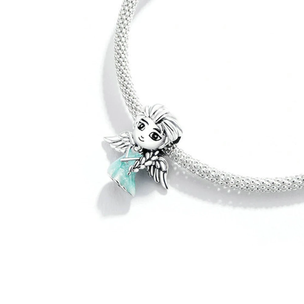 Bracelet en alliage de zinc Frozen Elsa Rick pour femme, perles de charme, bricolage, bijoux romantiques et beaux, adaptés à Pandora