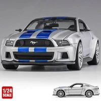 124 original metal car model for ford mustang gt sports car model car toy car simulation car collection ornament boys toy gift