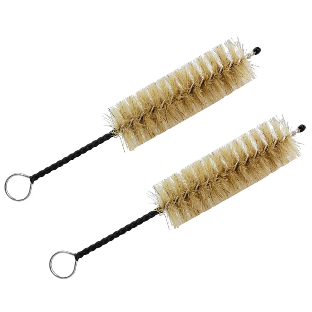 

2 Pcs Multifunctional Cleaning Brush Wind Instrument Small Cleaner Tool Saxophone Music Natural Mane