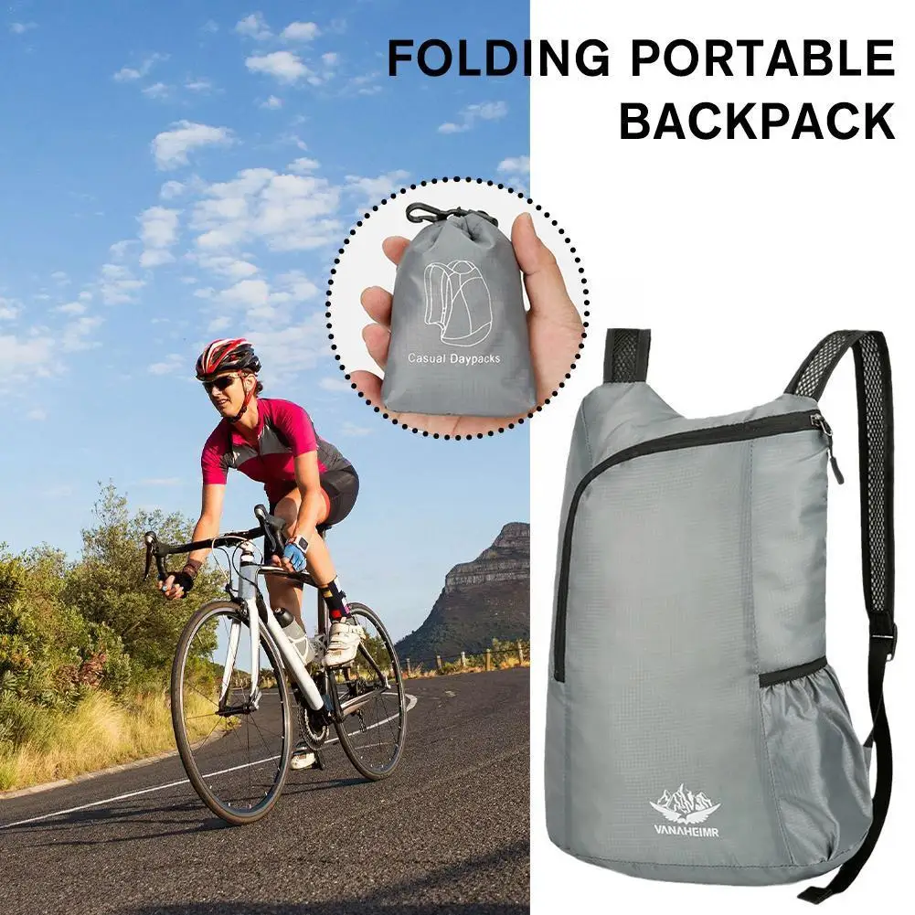 

1PCS Lightweight Nylon Foldable Men Backpack Waterproof Mini Travel Backpack Women Bag For Mochila Feminina For Camping B2Y8