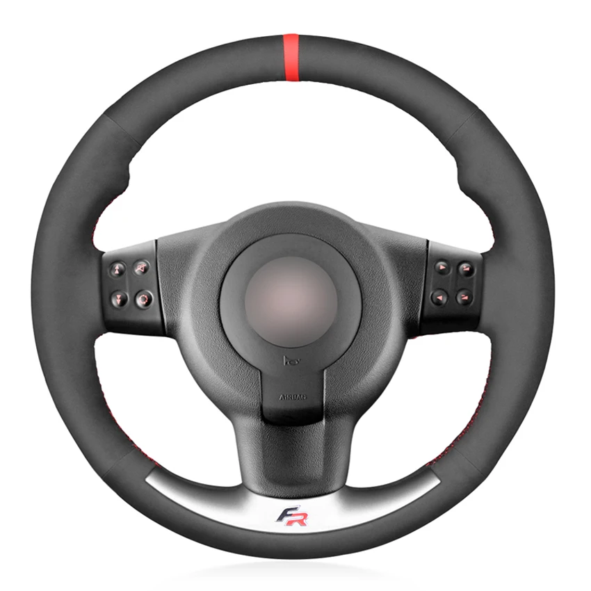 

Чехол на руль из искусственной замши для Seat Leon (1P) FR 2007 Leon (1P) Cupra 2007 Ibiza (6L) FR 2006