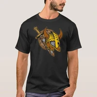 viking helmet sword shield tattoo t shirt short sleeve casual 100 cotton o neck summer tops tees