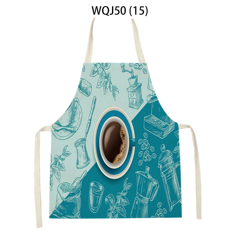 

Льняной фартук для кухни Coffee Hamburger