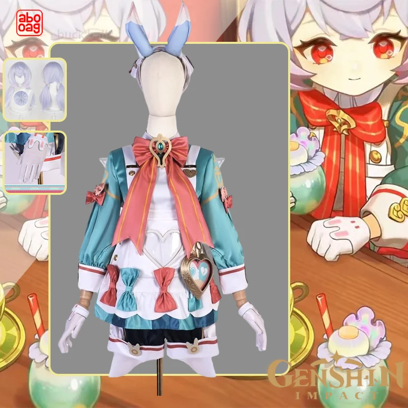 

Костюм для косплея по мотивам игры Genshin Impact Sigewinne, костюм для косплея аниме, милый женский костюм, обувь для косплея Sigewinne, парик, карнавальные подарки на Хэллоуин
