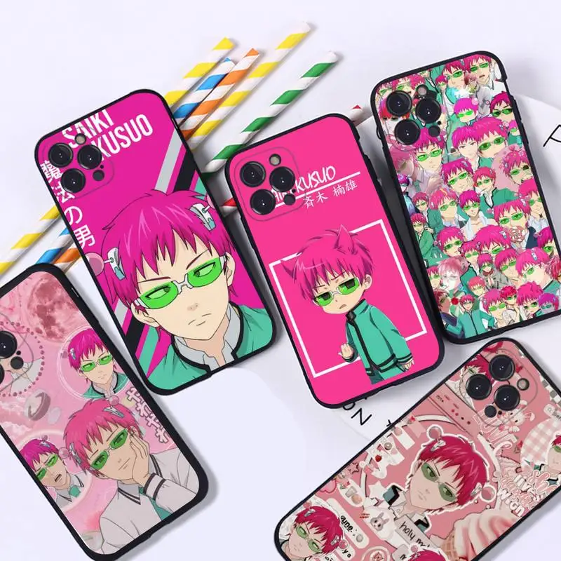 

The Disastrous Life of Saiki K Saiki Kusuo Phone Case Silicone Soft for iphone 14 13 12 11 Pro Mini XS MAX 8 7 6 Plus X XS XR