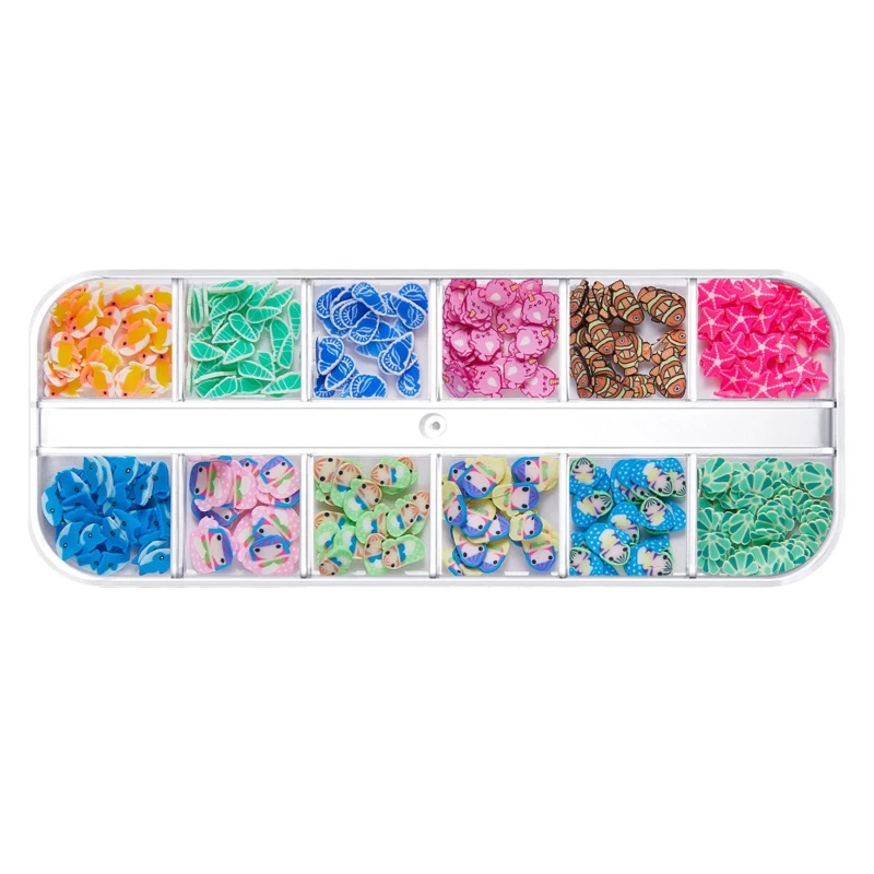 

Soft Clay Nail Art Slices Sequins for Nail Design Valentines Charms Fruit Shape X3UD