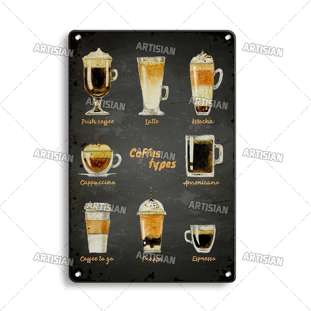 

Металлический знак ARTISIAN Ржавый кофе