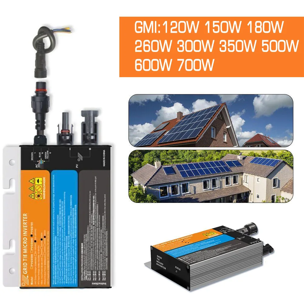 

DC 10.8-50V To Output 110-240V MPPT Solar PV Grid Tie Inverter Power 120W/150W/180W/260W/300W/350W/500W/600W/700W