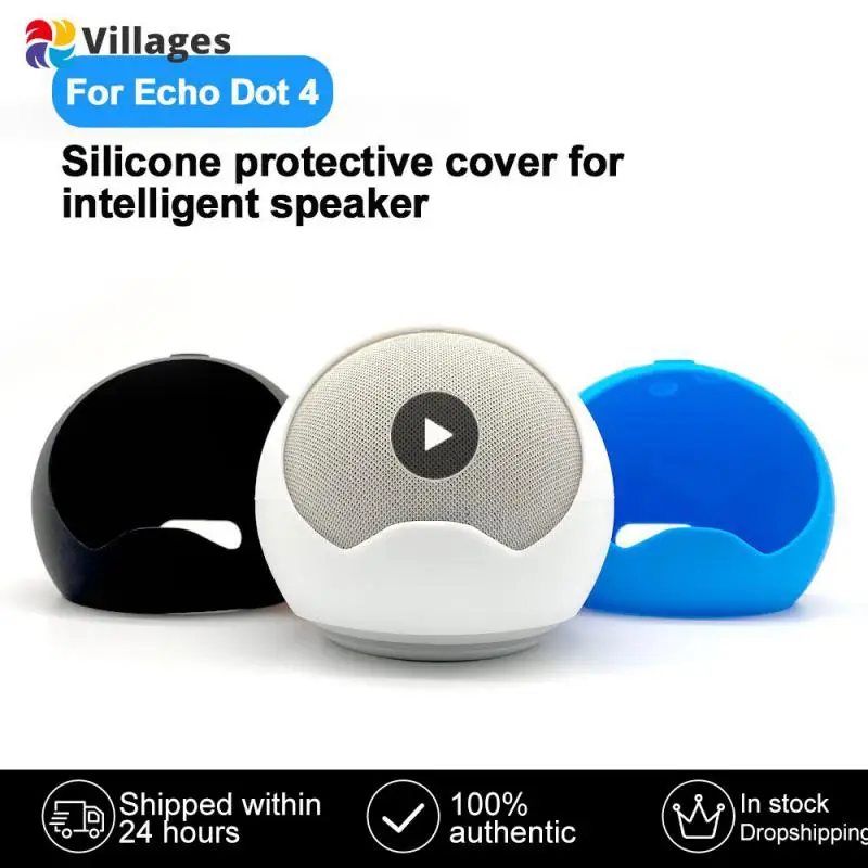 

Silicone Case for Amazon Echo Dot 4 Speaker Dust-proof Case Soft Sleeve for Echo Dot 4 Speaker Accessories