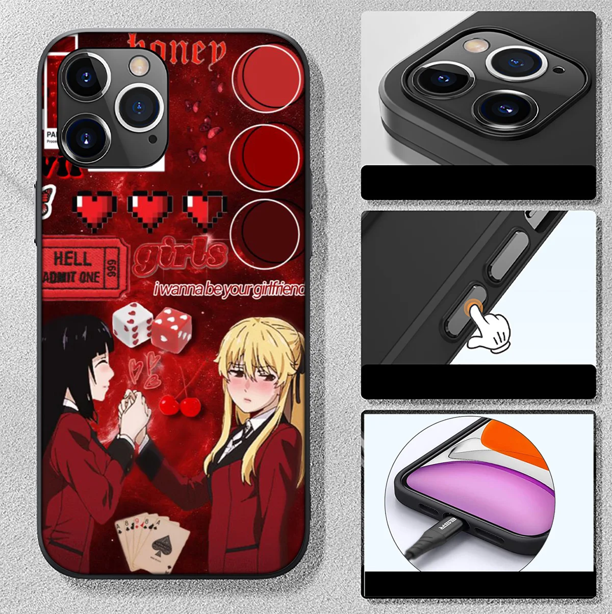 Новый чехол для телефона с рисунком из искусственного аниме Xiaomi Redmi 13 12C 12 10C 10 9C S2 9T