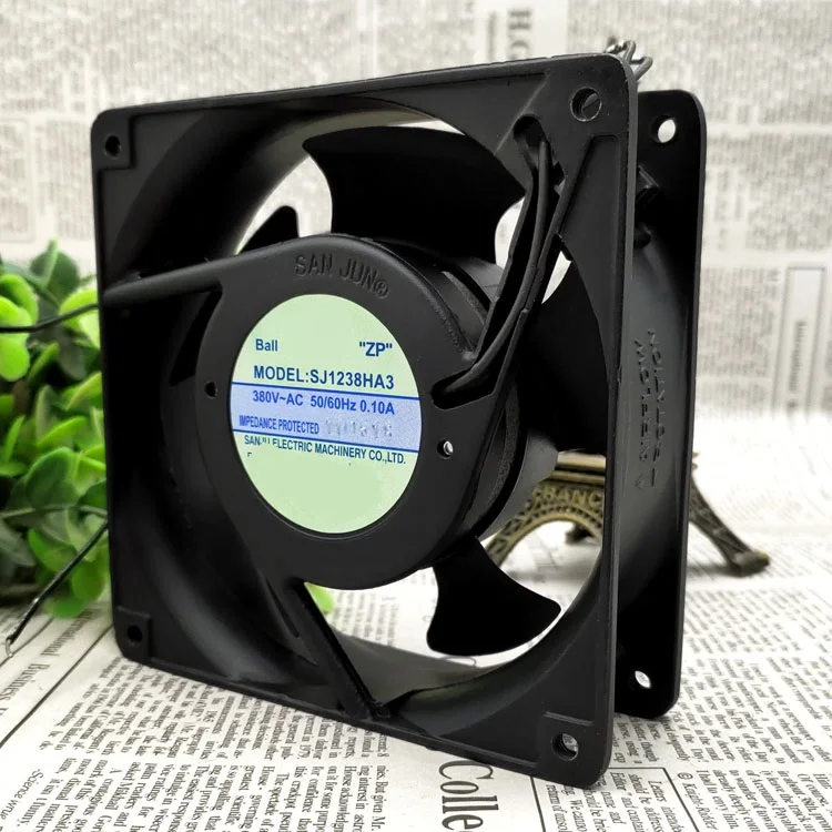 

The new original SJ1238HA3 380V 0.10A 12038 12CM 2 wire inverter cooling fan