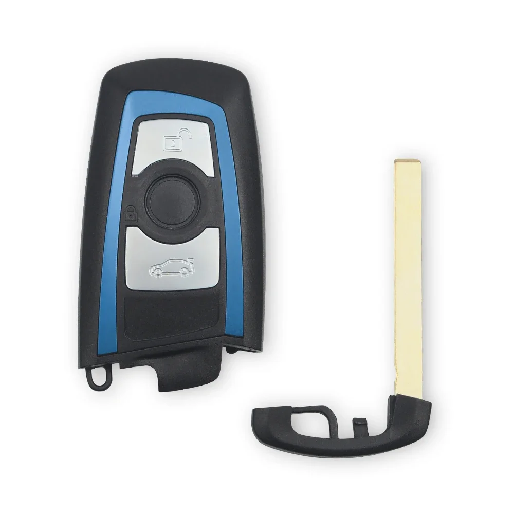 

KEYYOU для BMW CAS4 F System 3 5 7 серии 2009-2016 E90 E92 E93 X5 F10 F20 F30 F40 чехол для дистанционного ключа автомобиля