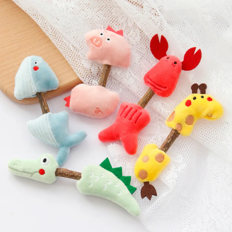 

Hot Sales Cat Mint Wood Cat Toys Safety Toothpaste Shop Cleaning Teeth Cat Teeth Polishing Kitten Toys Cute Cartoon Pet Supplies