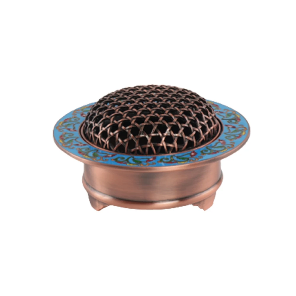 

Hollow Incense Coils Burner Holder Stove Censer Metal Made Portable Home Office Decoration Incense Burner Stove