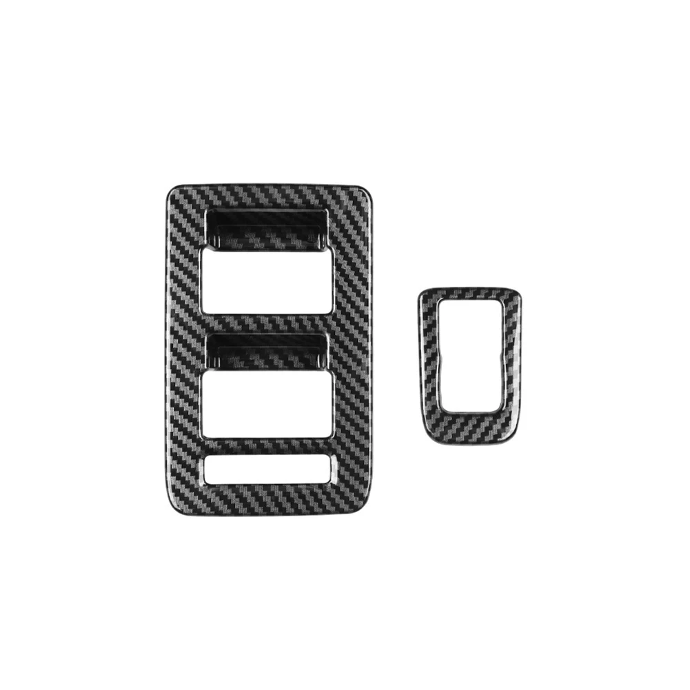 

ABS Carbon Fiber Window Control Switch Trim Cover Accessories For Ford Bronco 2021-23 Glass Lift Button Trim Cover
