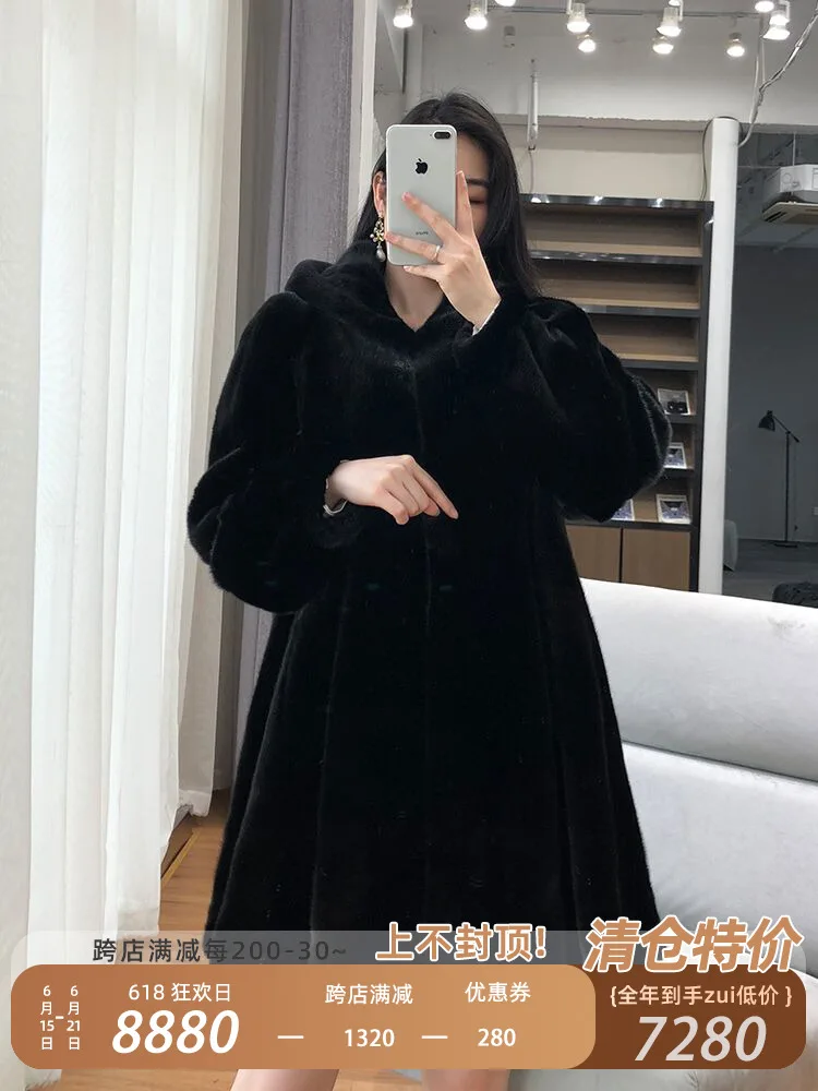 Panic Buying Winter Women's Cold Coat Women Jacket Fur Thick Winter Office Lady Other Fur Yes Real Fur Woman Coat Maxmara enlarge