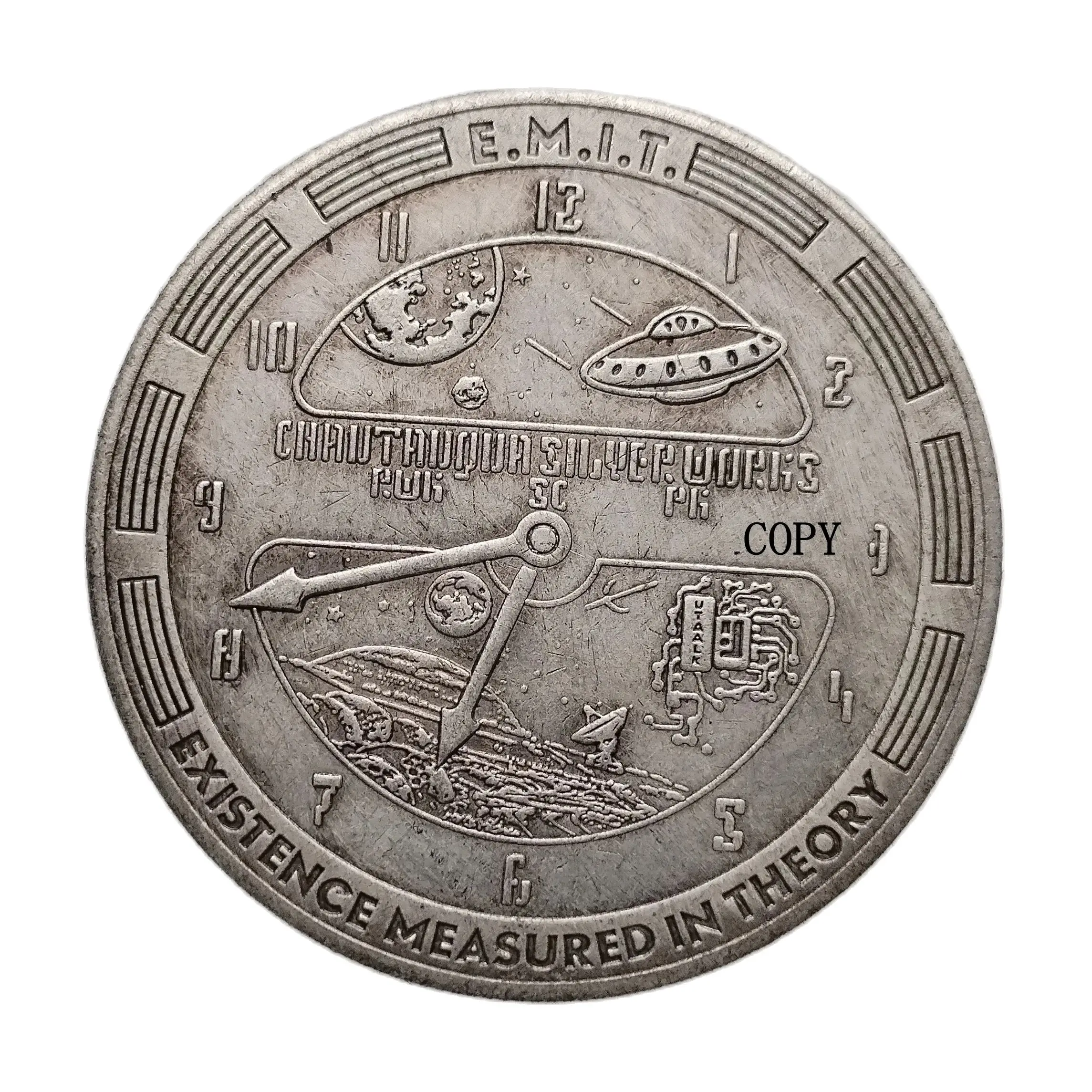 

Посеребренная копия монеты Morgan Dollar