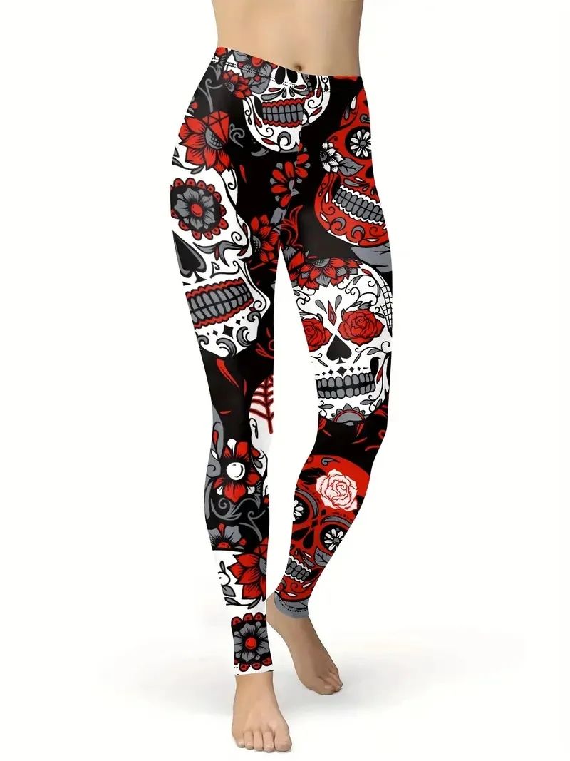 Женские Повседневные Леггинсы Розово-красного Цвета Эластичные Удобные До