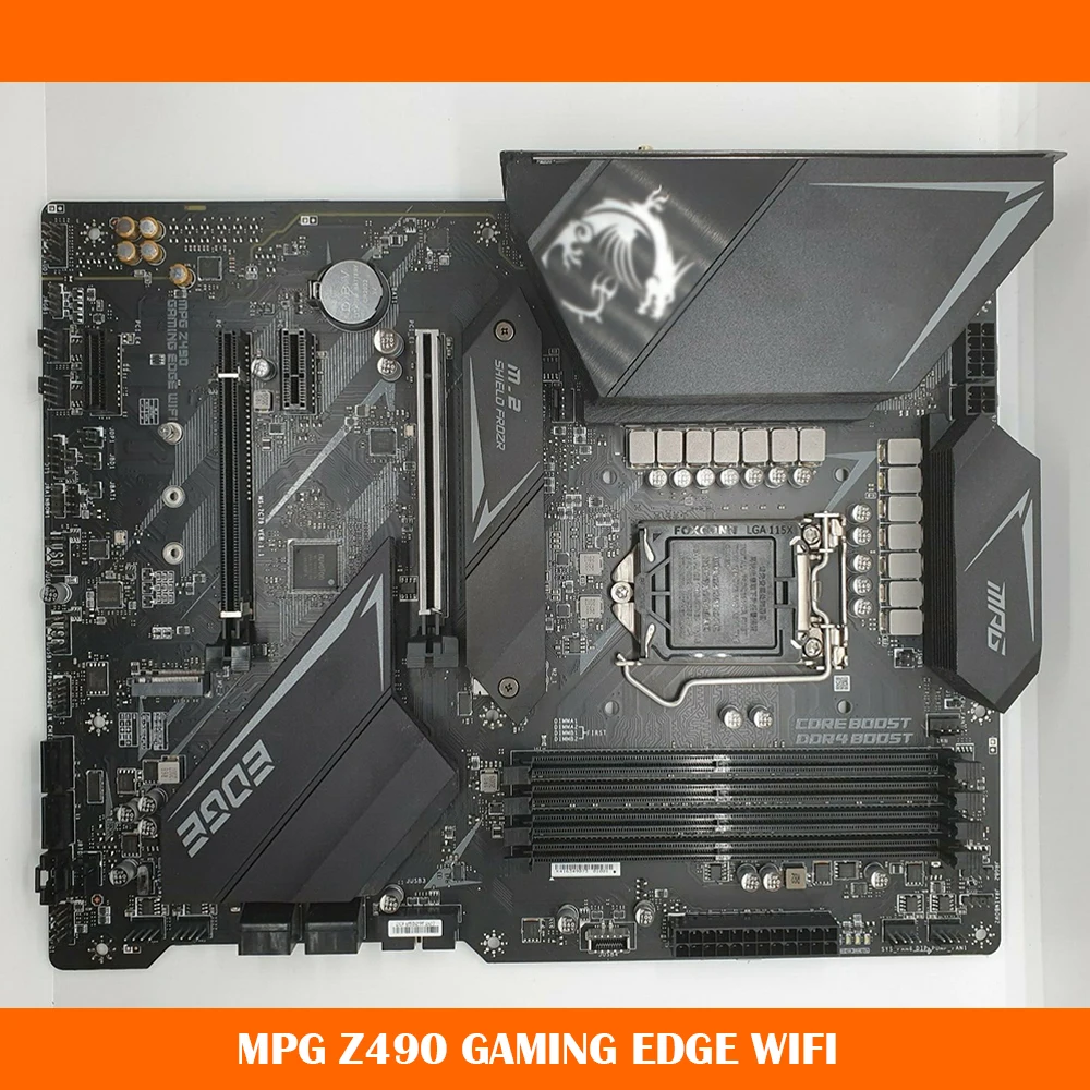 

MPG Z490 GAMING EDGE WIFI For Msi LGA1200 DDR4 128G Support I9 M.2*2 USB3.2 SATA3*6 ATX Desktop Motherboard High Quality