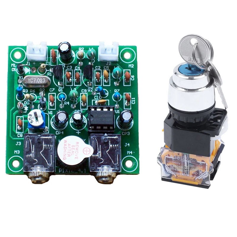 

On/Off/On Three 3 Position Rotary Selector Key Lock Switch 10A 380V AC & Radio 40M CW Shortwave Transmitter Receiver