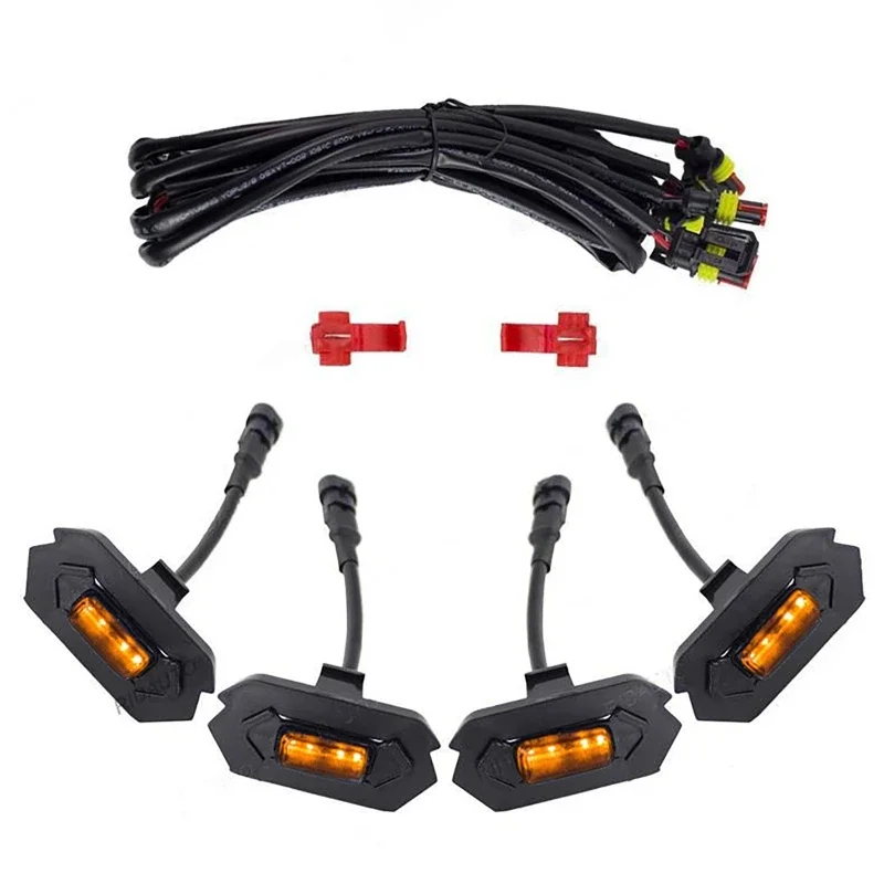 Фото Для Ford RANGER T9 2023 2024, янтарный светодиодный светильник желтого цвета в стиле Raptor, полупрозрачный корпус, решетка, светодиодные передние противотуманные фары №4
