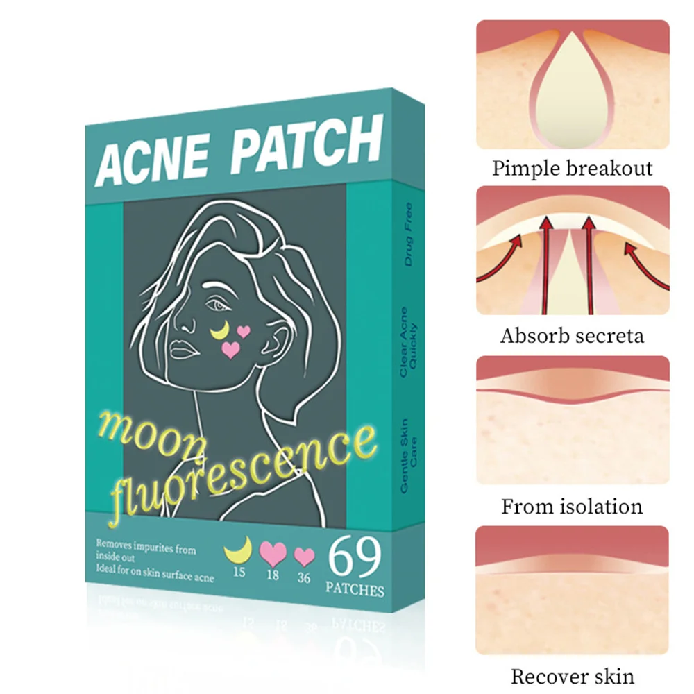 

Невидимые патчи Love Heart гидроколлоидная наклейка для лица