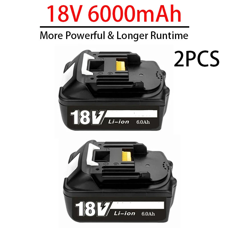 

Перезаряжаемая литий-ионная батарея 18 в Ач для Makita 18 в аккумуляторы Электроинструмент BL1840 BL1850 BL1830 BL1860B LXT400 DC18RC CE