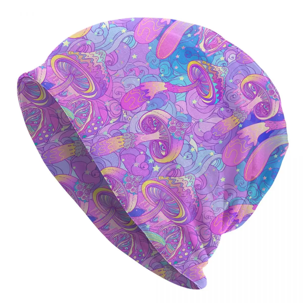 

Psychedelic Magic Mushrooms Skullies Beanies Caps For Men Women Unisex Street Winter Warm Knit Hat Adult Bonnet Hats