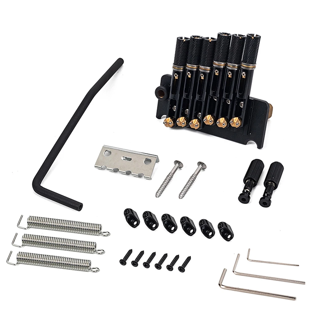 

6-string Headless Electric Guitar Fret Tailpiece Decoration Tremolo Bridge Kit Stringed Musical Instrument Repairing Attachment