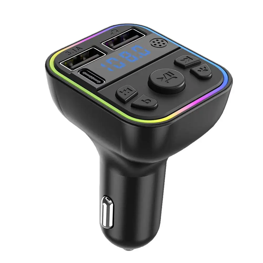 

FM-трансмиттер автомобильный с поддержкой Bluetooth 5,0 и двумя USB-портами