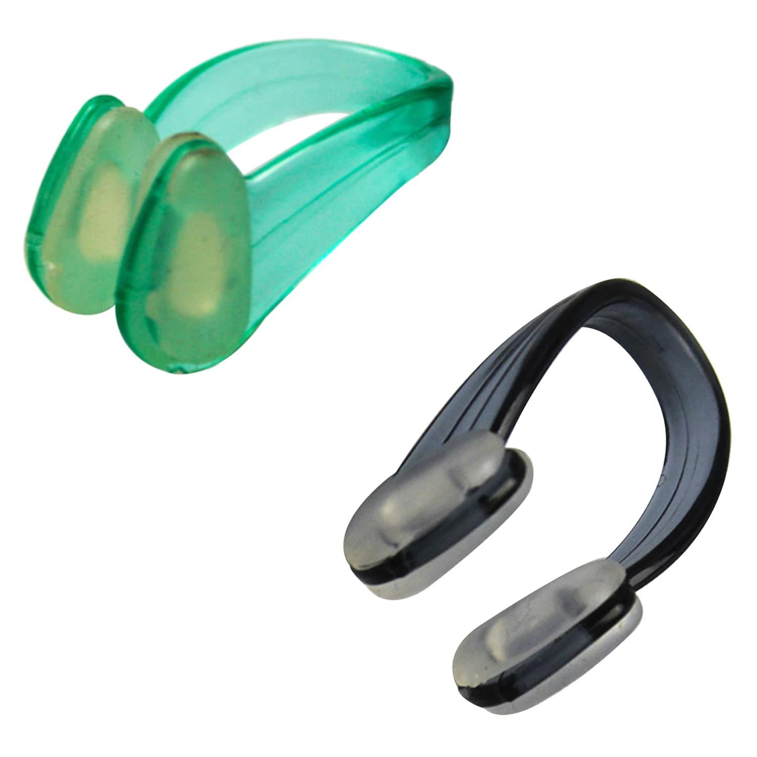 

Black Clear Rubber Diving, Swimming Swimming Nose Clip Protection 3 Pcs