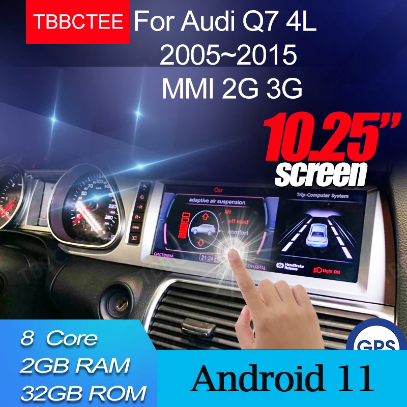 

Android 11 Wireless CarPlay 2+32G For Audi Q7 2005~2015 MMI 2G 3G GPS Navigation Car Multimedia Player Radio Navi Stereo WiFi