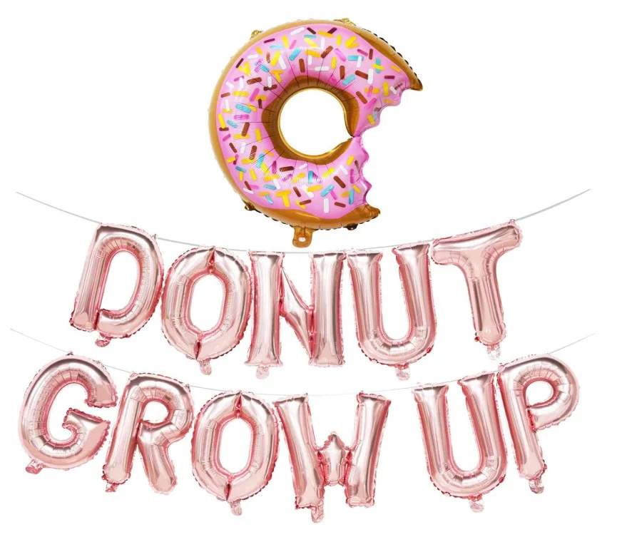 Набор воздушных шаров в форме пончика для дня рождения пончик алюминиевая пленка