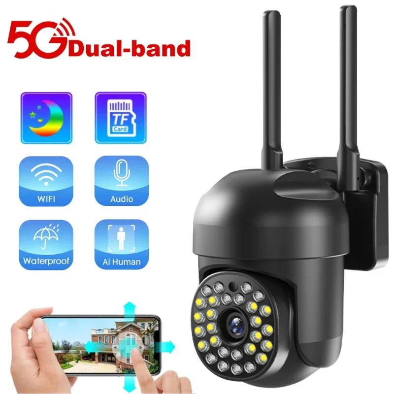 

2MP CCTV Camera 5G WiFi Surveillance Cameras HD 1080P IR Full Color Night Vision Security Protection Motion Tracking Ip Camera