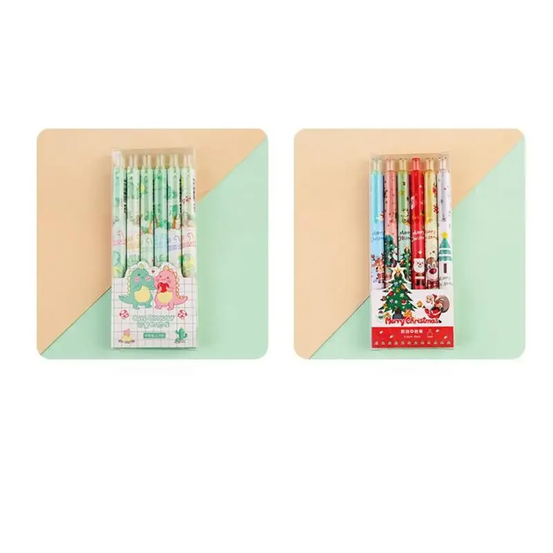 Рождественские темы гелевая ручка 0 5 мм черные чернила креативный мультяшный