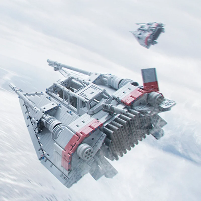 Фото 2191 деталь MOC Star Battle Rebel Snowspeeder, модель из строительных блоков, рождественские подарки, архитектурное искусство, рукоделие, сборка своими руками, 3D-креатив. №3